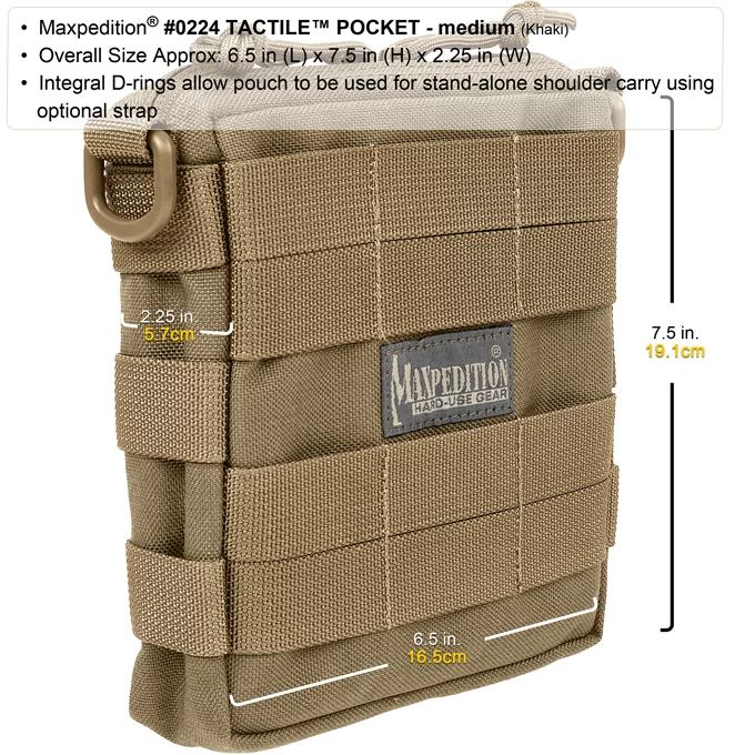 Maxpedition Tactile Pocket Medium 3 Maxpedition Tactile Pocket Medium