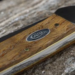 Case Canoe Yellow Curly Oak Folding Knife -Professional Outdoor Equipment Store CA47126.2 34346.1696507507