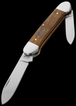 Case Canoe Yellow Curly Oak Folding Knife -Professional Outdoor Equipment Store CA47126 03114.1696507507