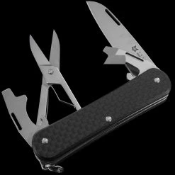 Fox Vulpis 4 Scissor Carbon Fibre Penknife -Professional Outdoor Equipment Store CF4 43348.1686819429