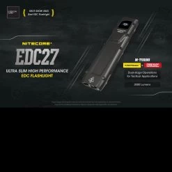 Nitecore EDC27 Flashlight -Professional Outdoor Equipment Store EDC27 76713.1681908903