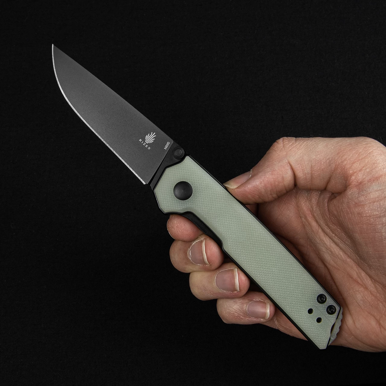 Kizer Domin Mini Black Folding Knife 6 Kizer Domin Mini Black Folding Knife - Image 4