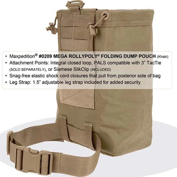 Maxpedition Mega Rollypoly Dump Pouch 6 Maxpedition Mega Rollypoly Dump Pouch - Image 4