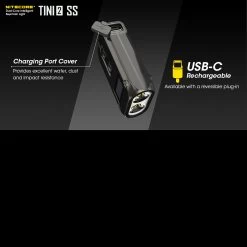 Nitecore Tini 2 Stainless Steel -Professional Outdoor Equipment Store NITECORE TINI2 SSdet3 95756.1651851231