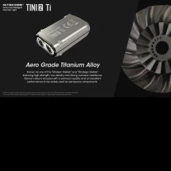 Nitecore TINI 2 Titanium 14 Nitecore TINI 2 Titanium -Professional Outdoor Equipment Store NITECORE TINI2 TIT.5 57628.1652790503.1280.1280 95537.1652879581