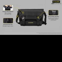 Nitecore SLB02 Messenger Bag -Professional Outdoor Equipment Store SLB02det8 46303.1643032005.1280.1280 34049.1643207532