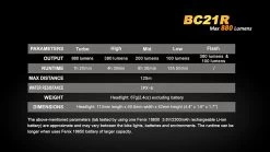 Fenix BC21R WAS £77.95 -Professional Outdoor Equipment Store bc21r 17 34669.1587398775