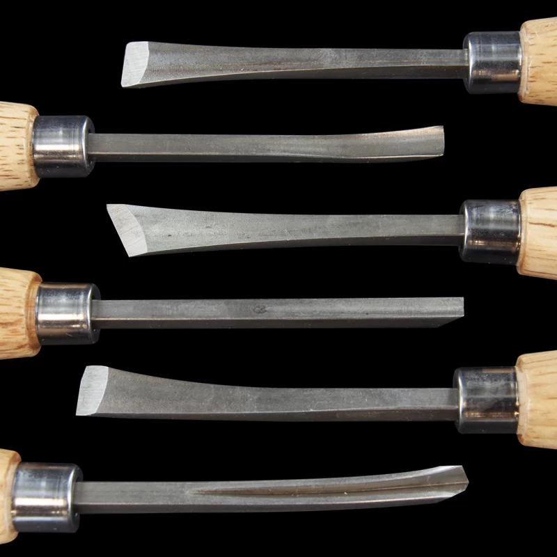 Excel Blades Deluxe Long-Handle Woodcarving Set 4 Excel Blades Deluxe Long-Handle Woodcarving Set - Image 2