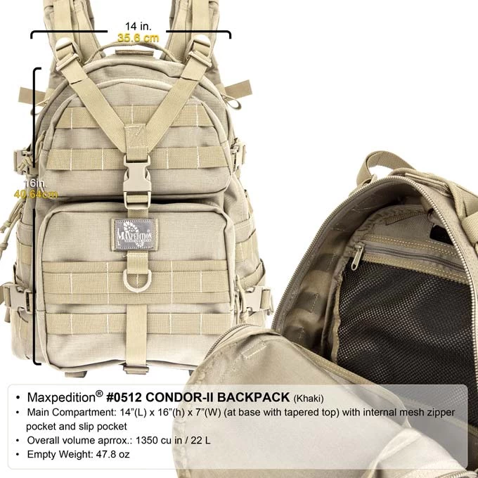 Maxpedition Condor II Backpack 3 Maxpedition Condor II Backpack