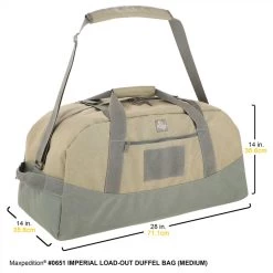 Maxpedition Imperial Load Out Duffel Bag WAS £93.95 -Professional Outdoor Equipment Store maxp 651det12 86899.1694525151