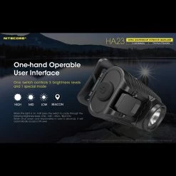 Nitecore HA23 -Professional Outdoor Equipment Store nitecore ha23det5 41583.1587419632