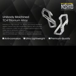 Nitecore NSH10 Snap Hook -Professional Outdoor Equipment Store nitecore nsh10det 81759.1590675976