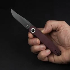 Kizer Squidward Richlite Red Folding Knife -Professional Outdoor Equipment Store squidardrichlitedet4 48562.1686929124