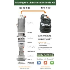 Kelly Kettle Ultimate Base Camp STEEL -Professional Outdoor Equipment Store ultimate kit packing 1 20256.1643970468