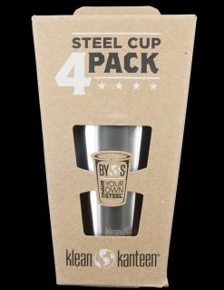 Klean Kanteen Steel Cup 295ml - 4 Pack -Professional Outdoor Equipment Store wit kssc10 4pk 15783.1587728695